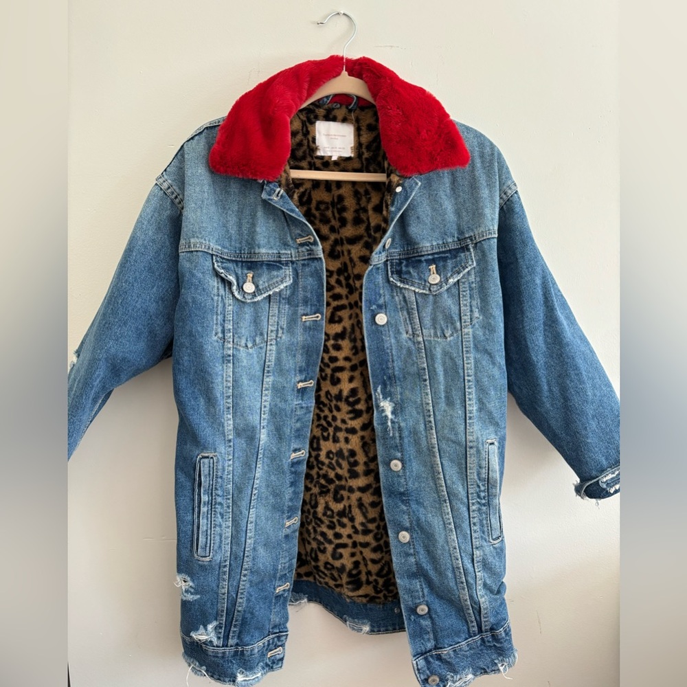 Fur lined Jean jacket